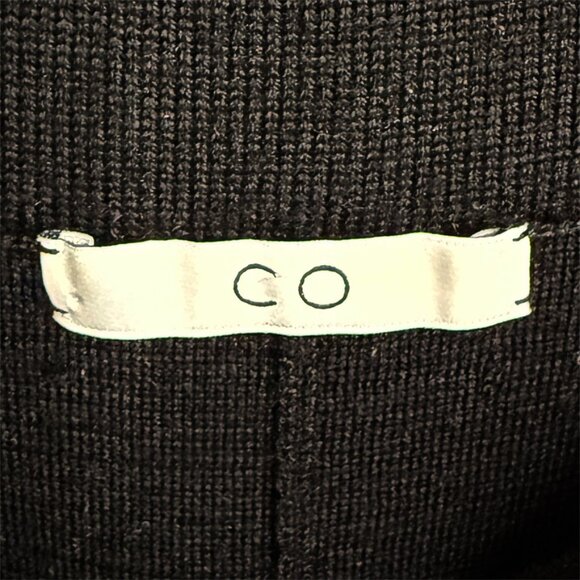 Co | Black Knit Drawstring Wide Leg High Waisted Pant L - Picture 6 of 10